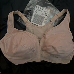 Glamorise Front clasp Camisole Sports Bra, Cafe, 42D